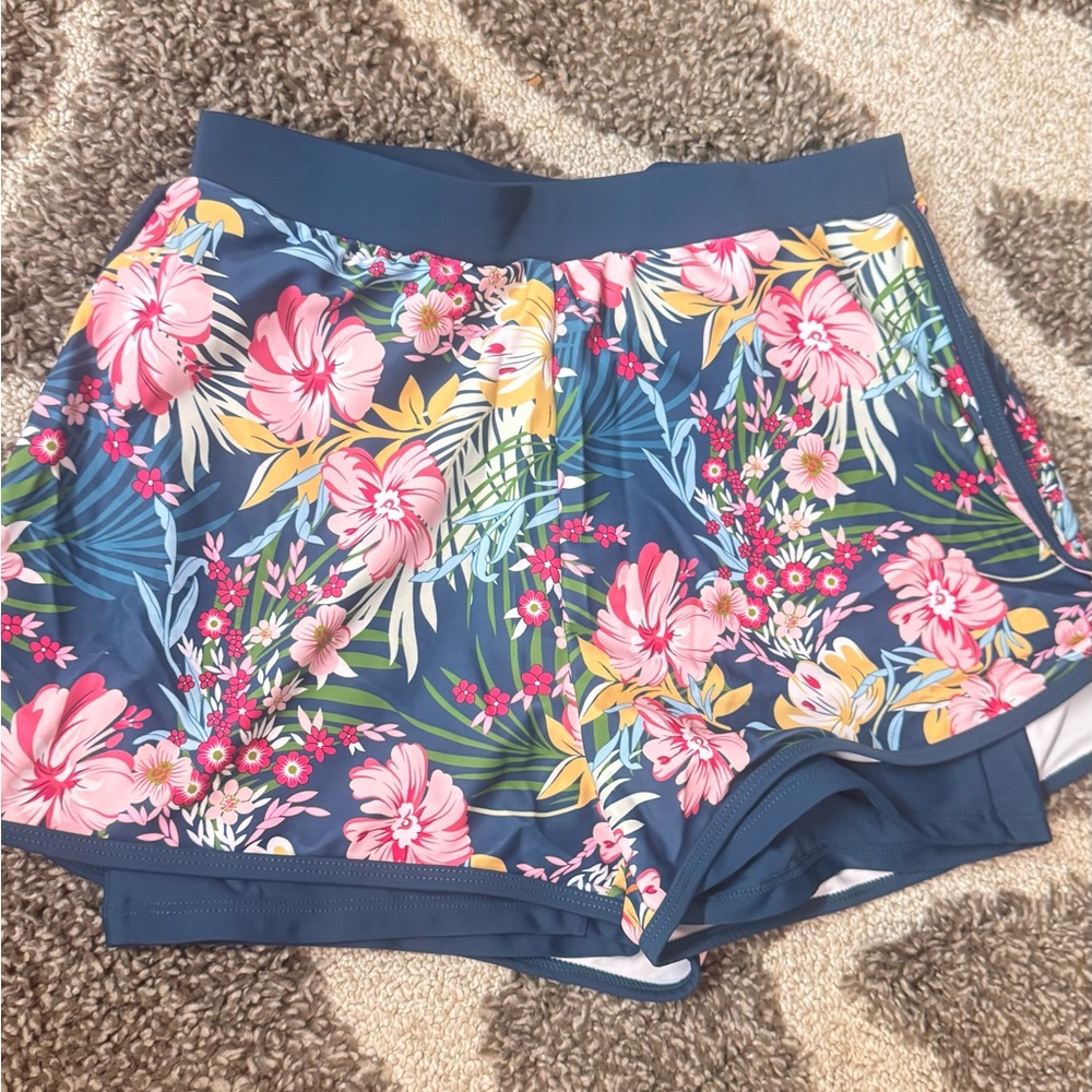 Floral Print Swim Shorts